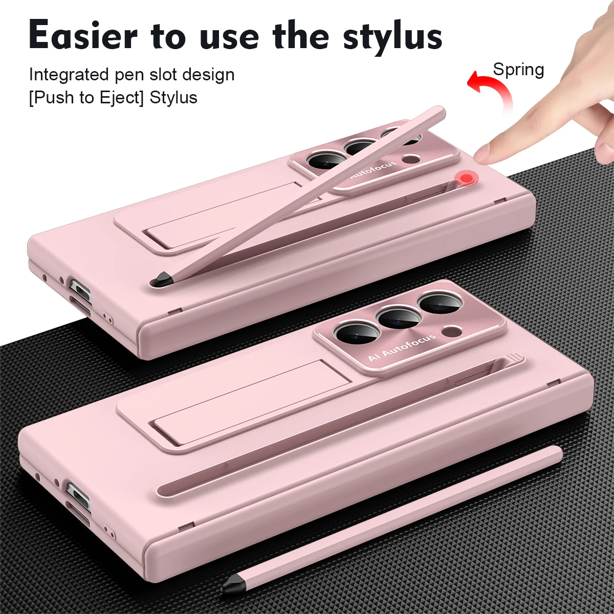 

For Samsung Galaxy Z Fold 7 6 5 4 3 Case Shockproof Armor Matte Screen Protector Tempered Film Touch Pen Leather Cover Fold7