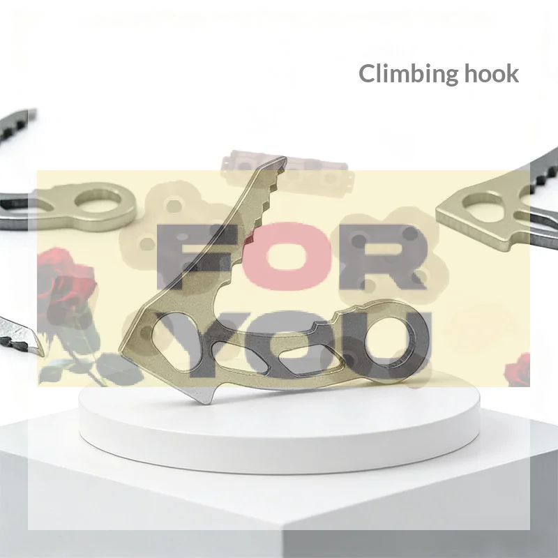 【OD】Stainless Steel Climbing Hook Replacement Part Multi Functional Climbing Tool For Outdoor Mountaineering Hook Accessories