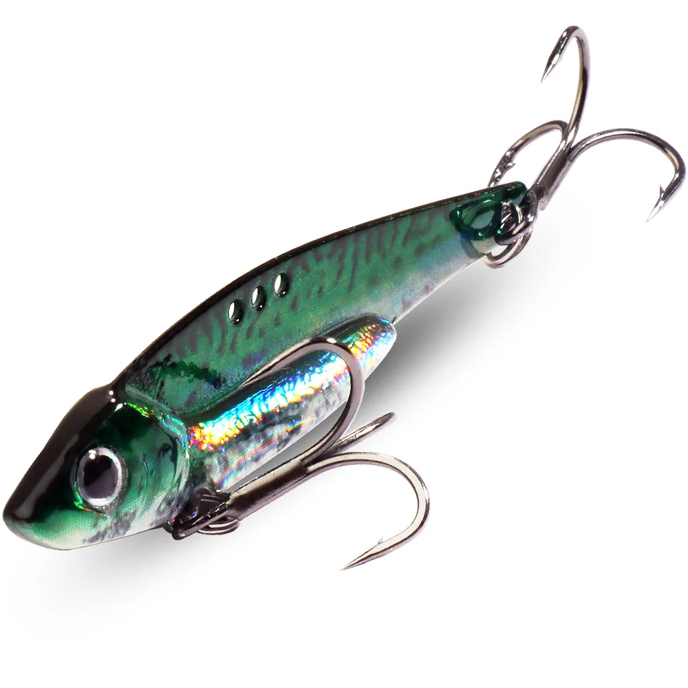 Spinner Löffel Metall Jig Köder 7g 10g 16g 20g VIB Sinking Blade Spinning Drillinge Spinnerbait pesca Hecht Karpfen Meer Angeln Köder