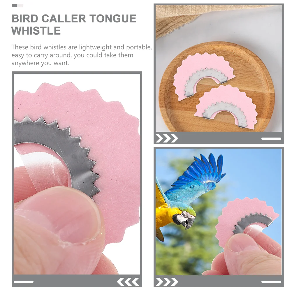 4 Pcs Bird Whistles for Adults Train Metal Caller Slide Sounds Birds Chirping