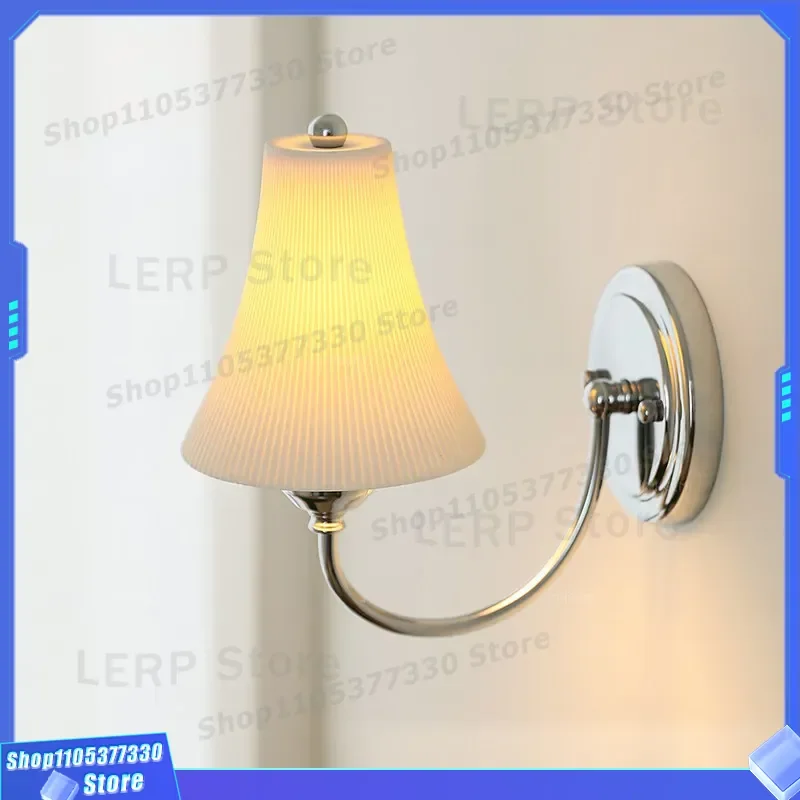 Medieval Style Ceramic Wall Lamp Small Waist Design Bauhaus Study Bedroom Light Designer Living Room Aisle Fixture Cross