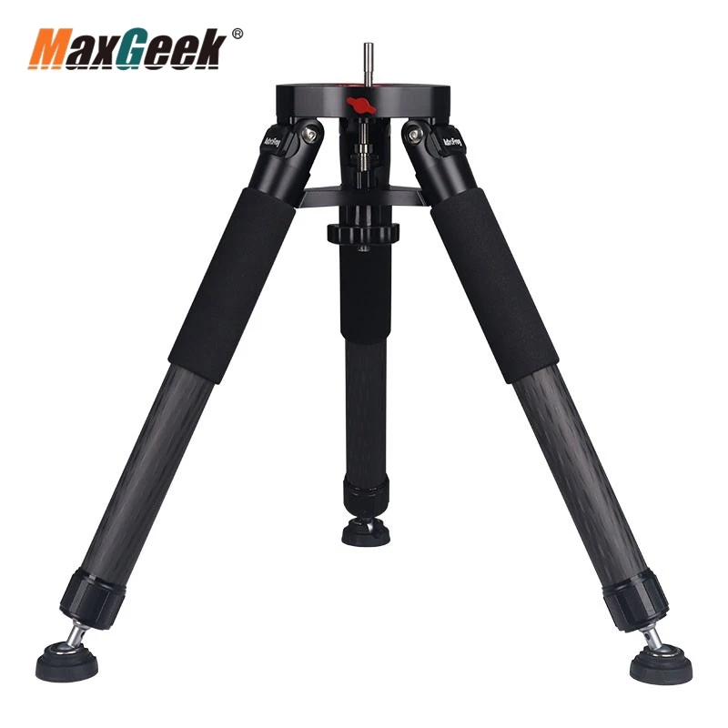 TeSeek AstroFrog Portable Carbon Fiber Tripod 45KG High Load Capacity Astronomical Camera Tripod 1/4 Screw Mount