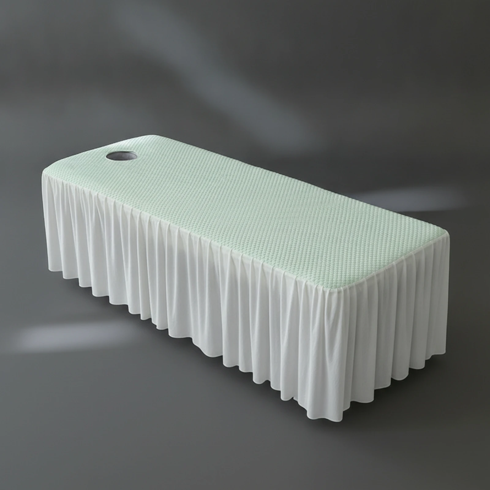Massage Bed Cover Long-Lasting Massage Table Sheet with Face Hole Treatment Table Cover Reusable Linen Breathable - view 6
