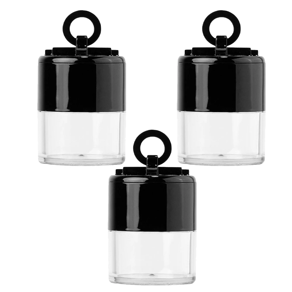 

3pcs Loose Powder Box 10g Mushroom Head Powder Containers Portable Travel Makeup Cases with Puff Compact Design