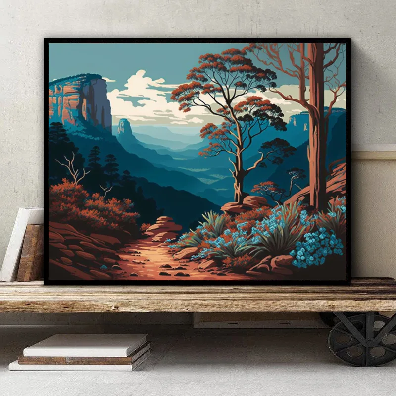 Large Size DIY Digital Oil Painting Hand-painted Filling Cloth Natural Scenery Series New Decoration Gifts No Frame