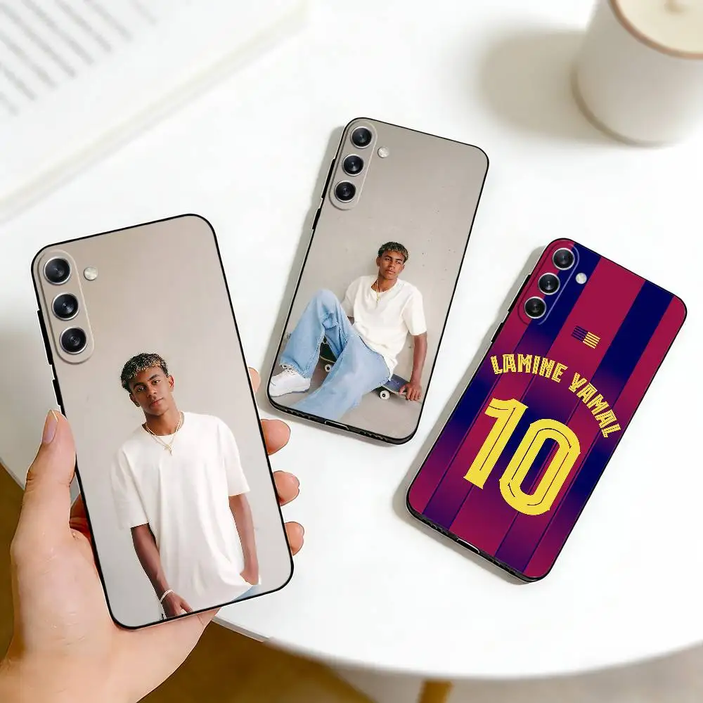 

F-Football 19 L-Lamine Yamal Phone Case For Samsung Galaxy A73,A72,A71,A70,A53,A52,A51,Others Soft Black Cover