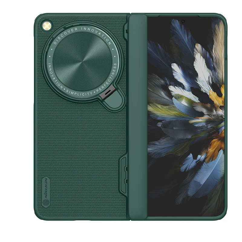 Чехол NILLKIN Super Frosted Shield для OnePlus Open/OPPO Find N3, ультратонкий жесткий откидной чехол из ПК с защитной подставкой для объектива