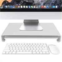 SENZANS Multifunctional Small Desktop Laptop Stand Aluminum Alloy Monitor Holder Space Bar Desk Riser for iMac MacBook