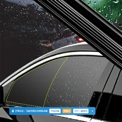 Car Side Window Wiper Water Removal Mist Multifunctional Silent Auto Window Glass Wiper Rubber Strip Wiper Blade Car Accessories
