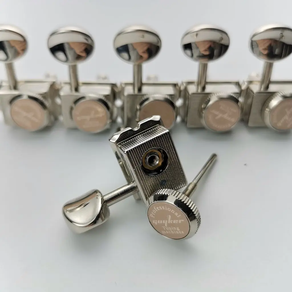 GUYKER New Pattern  Vintage Lock String Tuners Nut Style Electric Guitar Machine Heads Tuners For ST TL Guitar Tuning Pegs