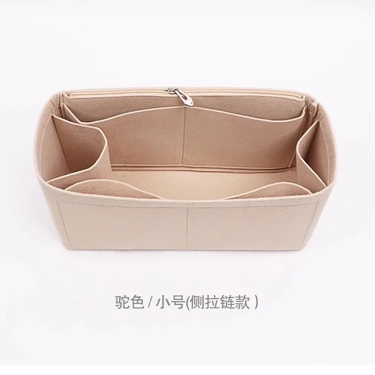 Practical Felt Insert Bag Soft Pouch Inner Handbag Travel Purse Liner Portable Confidential Organizer for gg Bucket Bag