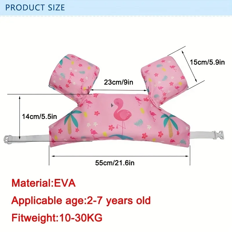 Kids Swim Life Jacket Vest for Swimming Pool,Swim Aid Floats,Toddler Swim Vest with Suitable for 30-50 lbs Infant/Baby/Sea/Beach view 6