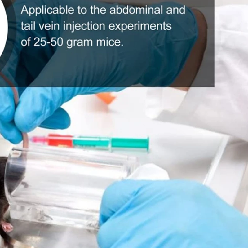 Vendita calda supporto per Mouse supporto per Mouse supporto per morsetto supporto per attrezzatura da laboratorio per gabbia per topi per iniezione addominale Plexigla