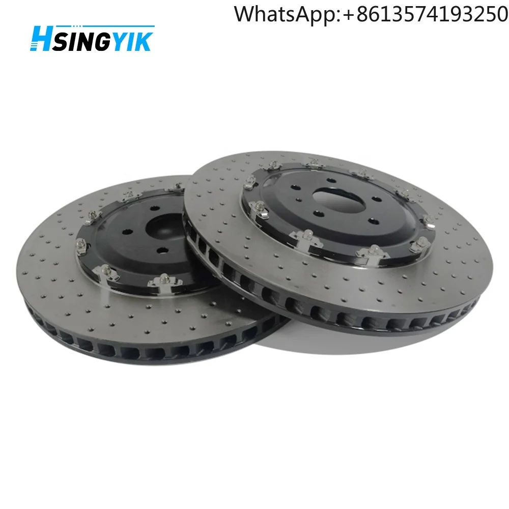 

For Hsingyik Rear 2-Pieces Rotor Brake Disc for Nissan GTR R35 43206KJ10A 380X30MM