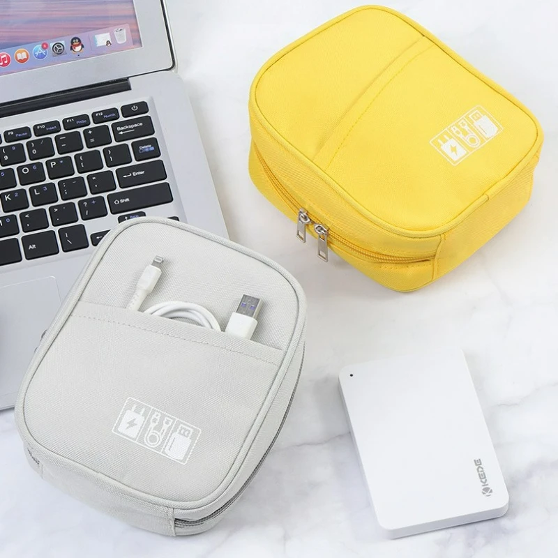 2026 Storage Bag Waterproof Digital Electronic Organizer Portable USB Data Line Charger Plug Storage Bag Travel Cable Organizer