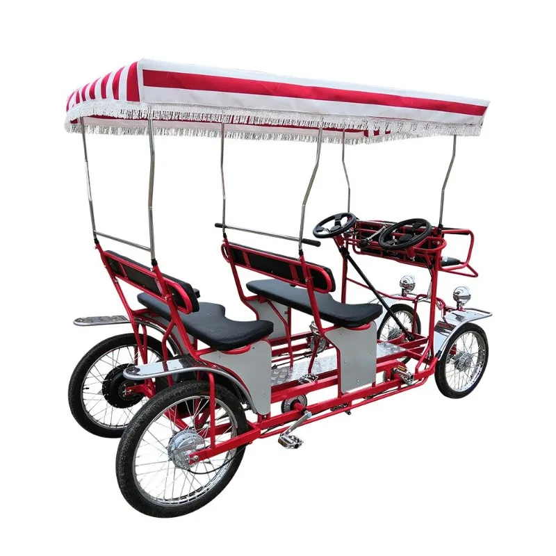 China Pedal Four-Bike Series, Linked 4-Passenger Bicycle