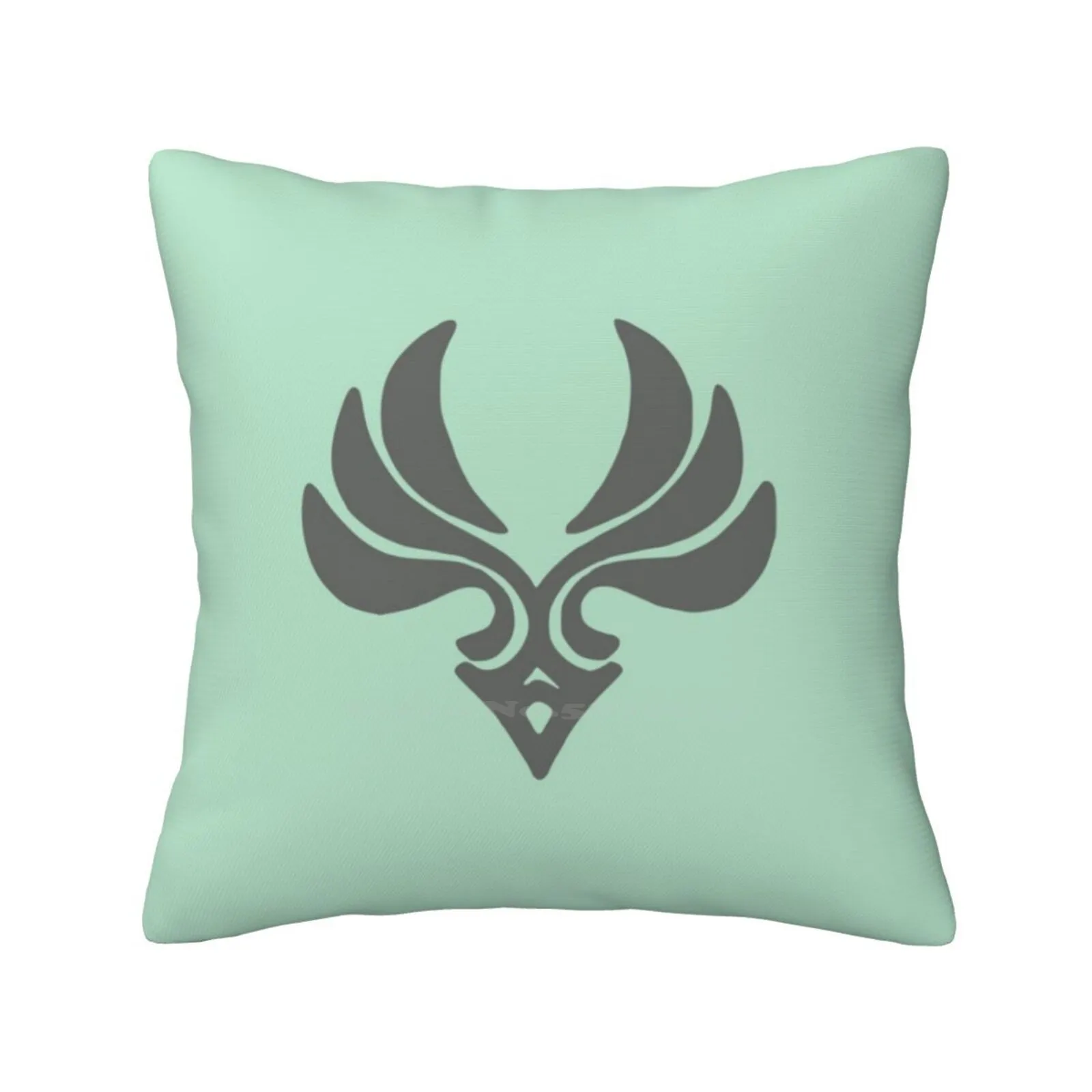 Genshin Impact Anemo Logo Throw Cushion Pillow Cover Genshin Impact Anemo Venti Jean Anime Mihoyo Game Mobile Ps4 Pc