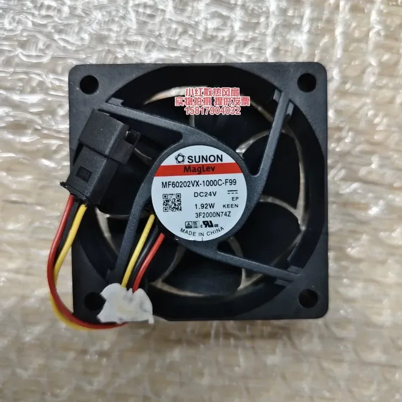 New SUNON MF60202VX-1000C-F99 A99 6020 24V 1.92W Inverter Fan for Electronic Devices