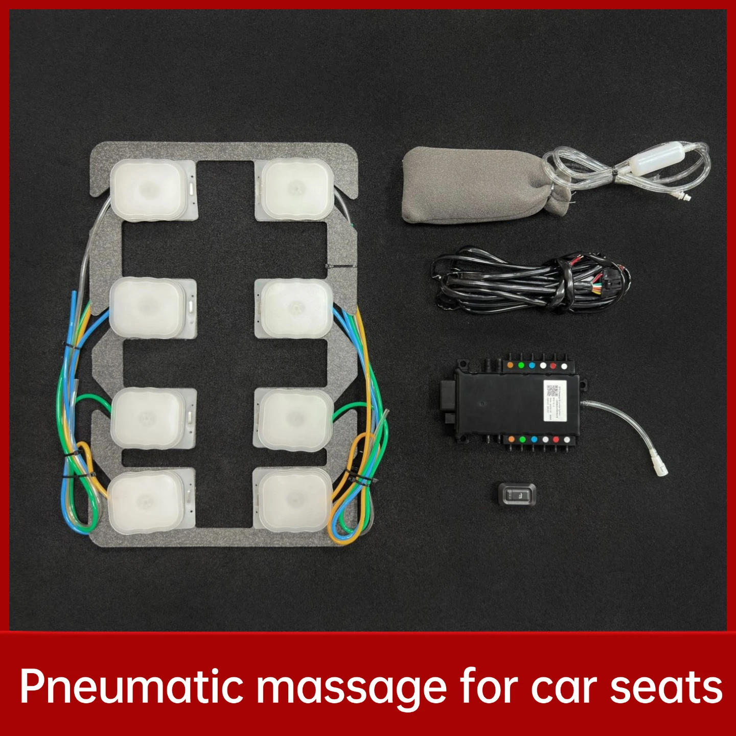 

Car seat pneumatic massage, built-in massage kit, 12v car seat massage accessory, 8-point pneumatic massage, 8-point massage for