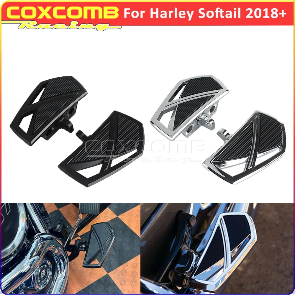 Footrest Pedal Motorcycle Passenegr Footboard For Harley Softail Sport Glide Breakout Slim FXDR LiveWire One S2 10mm Connector