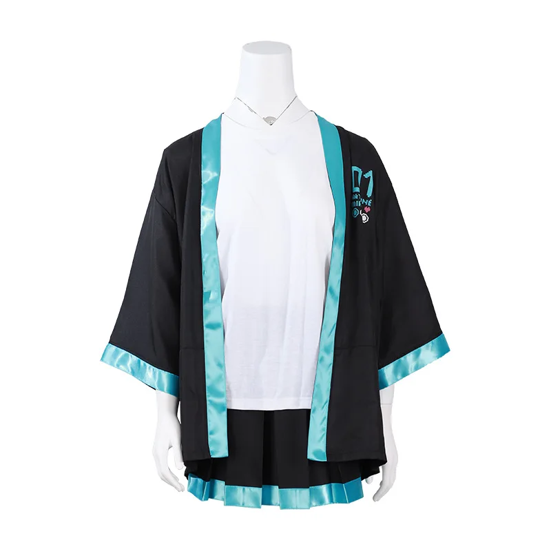 初音ミクコスプレマント,カジュアルニット,半袖コート,帽子,マント,ウィッグ,ウィッグ