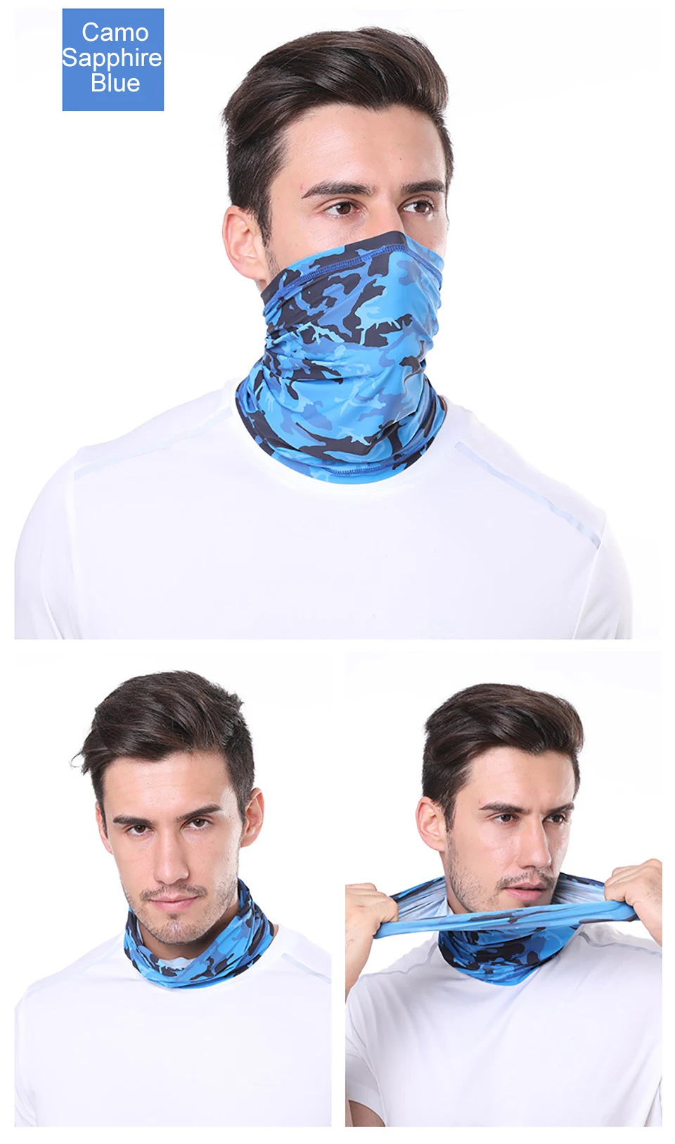 GTUBIKE Eisseiden-Bandana, atmungsaktiver UV-Schutz, Wandern, Gesichtsmaske, Outdoor-Sport, Sonnenschutz, Angeln, Gesichtsbedeckung, Schal – Detail 17