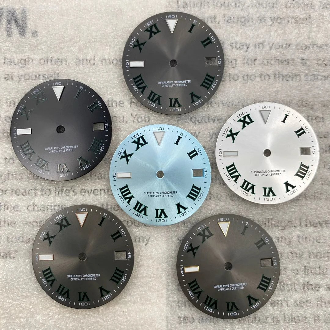 

NH36 dial Blue luminous 28.5mm dial literal luminous modification accessories for NH35/NH36 movement