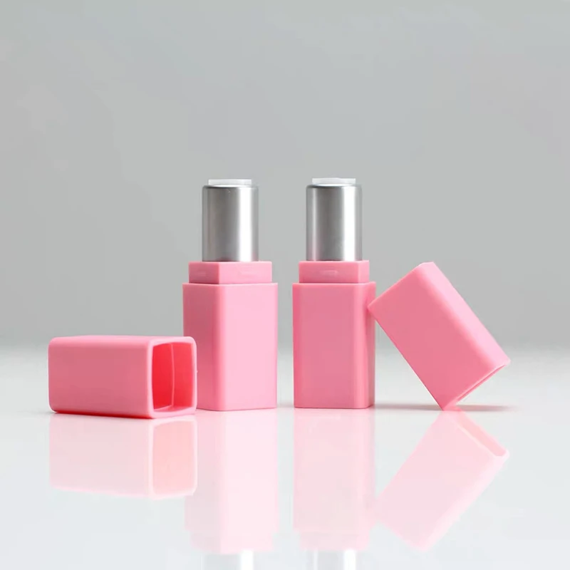 

100pcs 9.1mm Lipstick Tube Square DIY Lip Balm Tube Convenient Travel Bottles Refillable Bottles Makeup tools