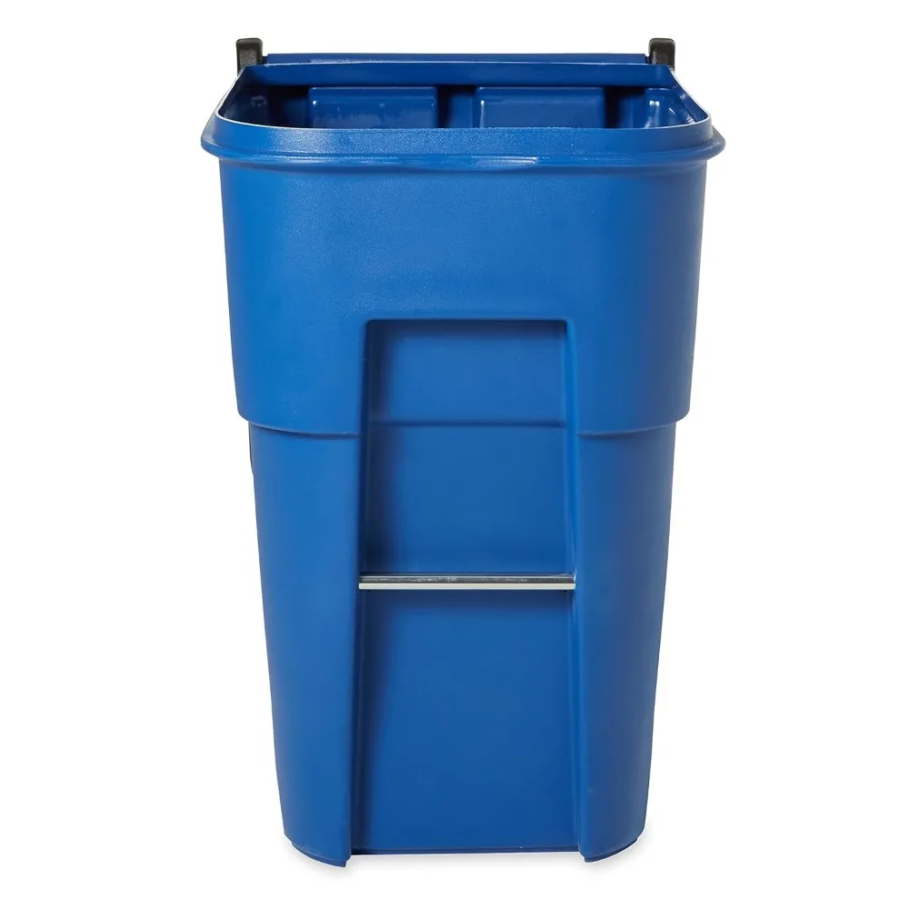 Cubo de basura/cubo con ruedas, 95 gal, azul, para restaurantes/hospitales/escritórios/espalda de casa/hogar/hogar