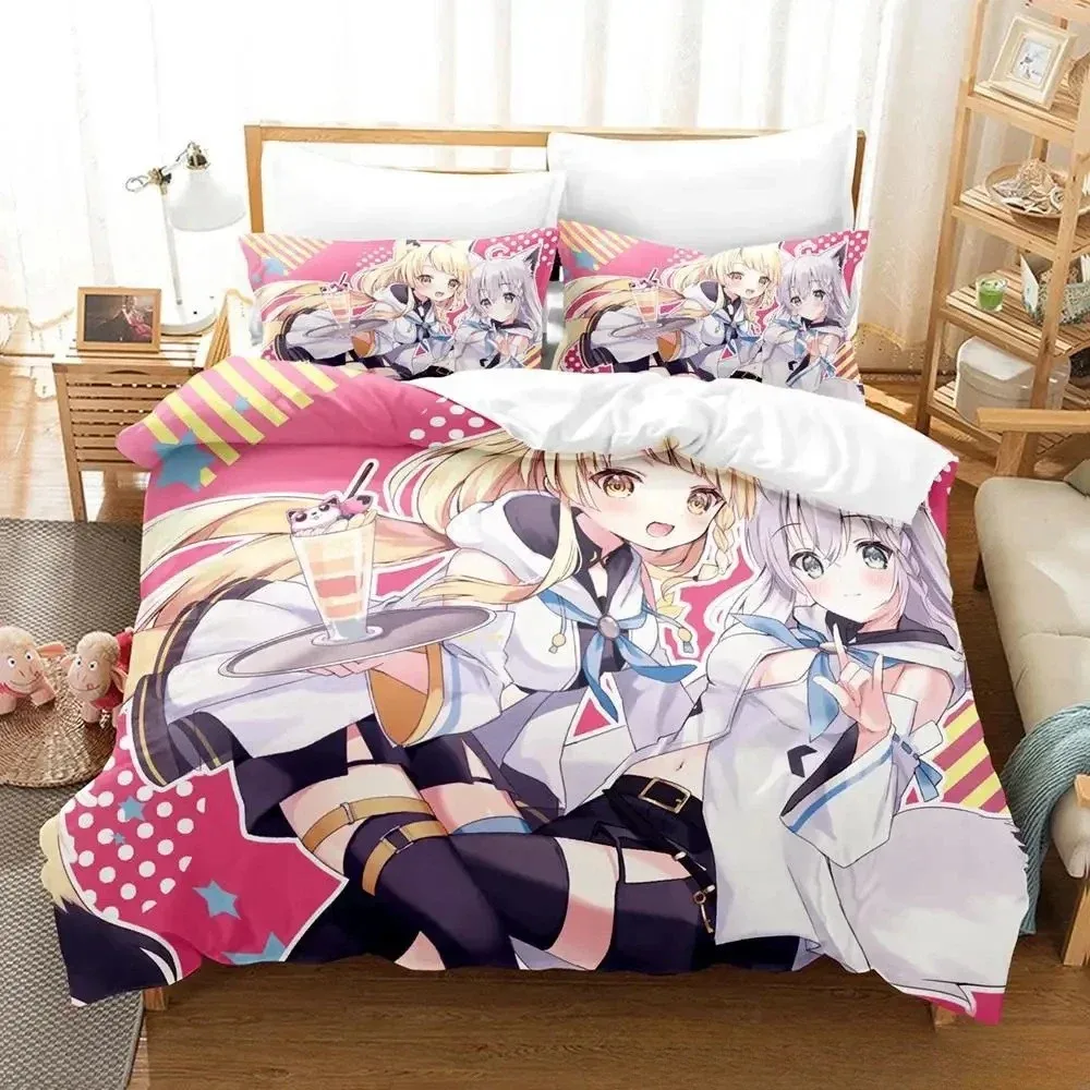 3D Print Anime  NEKOPARA OVA Bedding Set Single Twin Full Queen King Size Bed Set Adult Kid Bedroom Duvet cover Sets Anime Bed