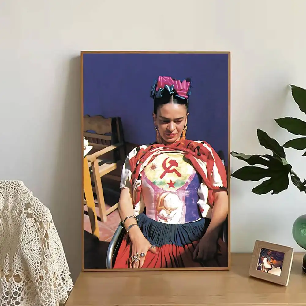 F-FridAS K-KaHlo-S Artist Poster Retro Paper Sticker DIY Room Bar Cafe Aesthetic Art Wall Painting