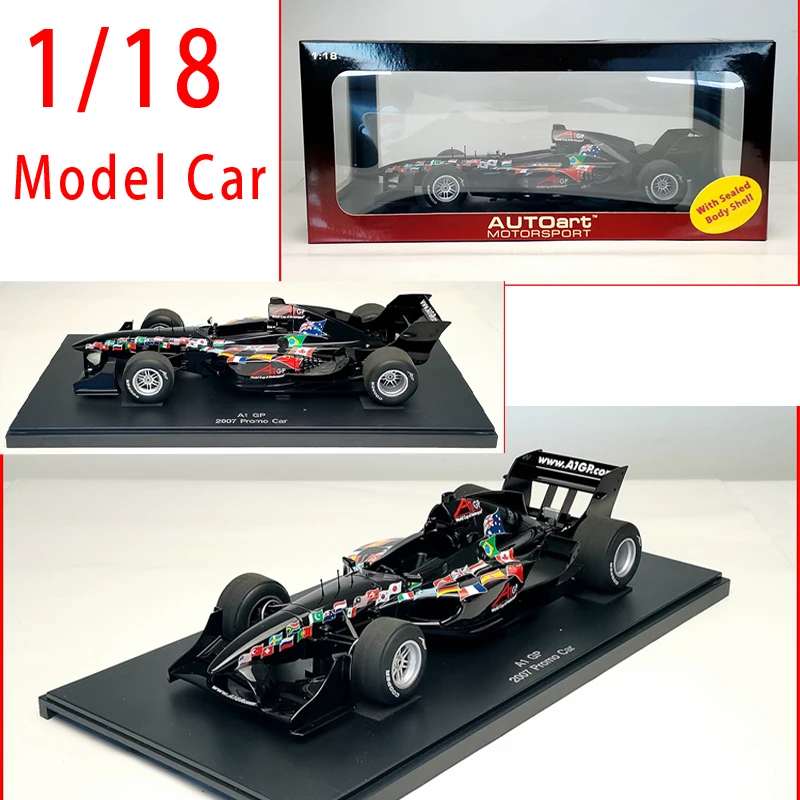 

AUTOart 1:18 A1GP Rally Car Model Diecast A1 GP 2007 Promo Car Simulation Alloy Car Model Collection Gift Ornaments