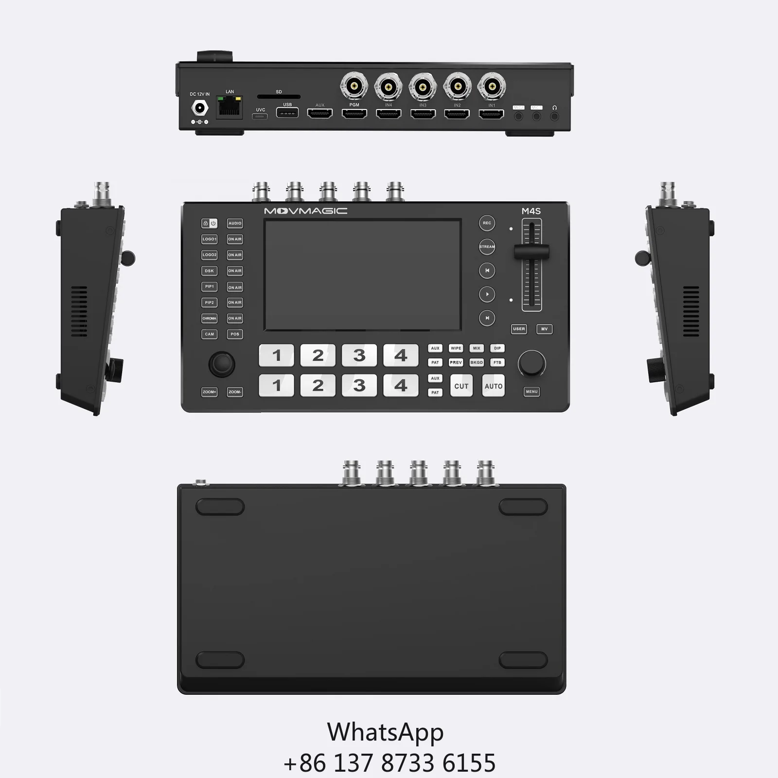 5 Channels Movmagic M4S 4K SDI Video Mixer Switcher Broadcast Live Streaming 5-channel Multi View For Video Za Ngono Kutombana