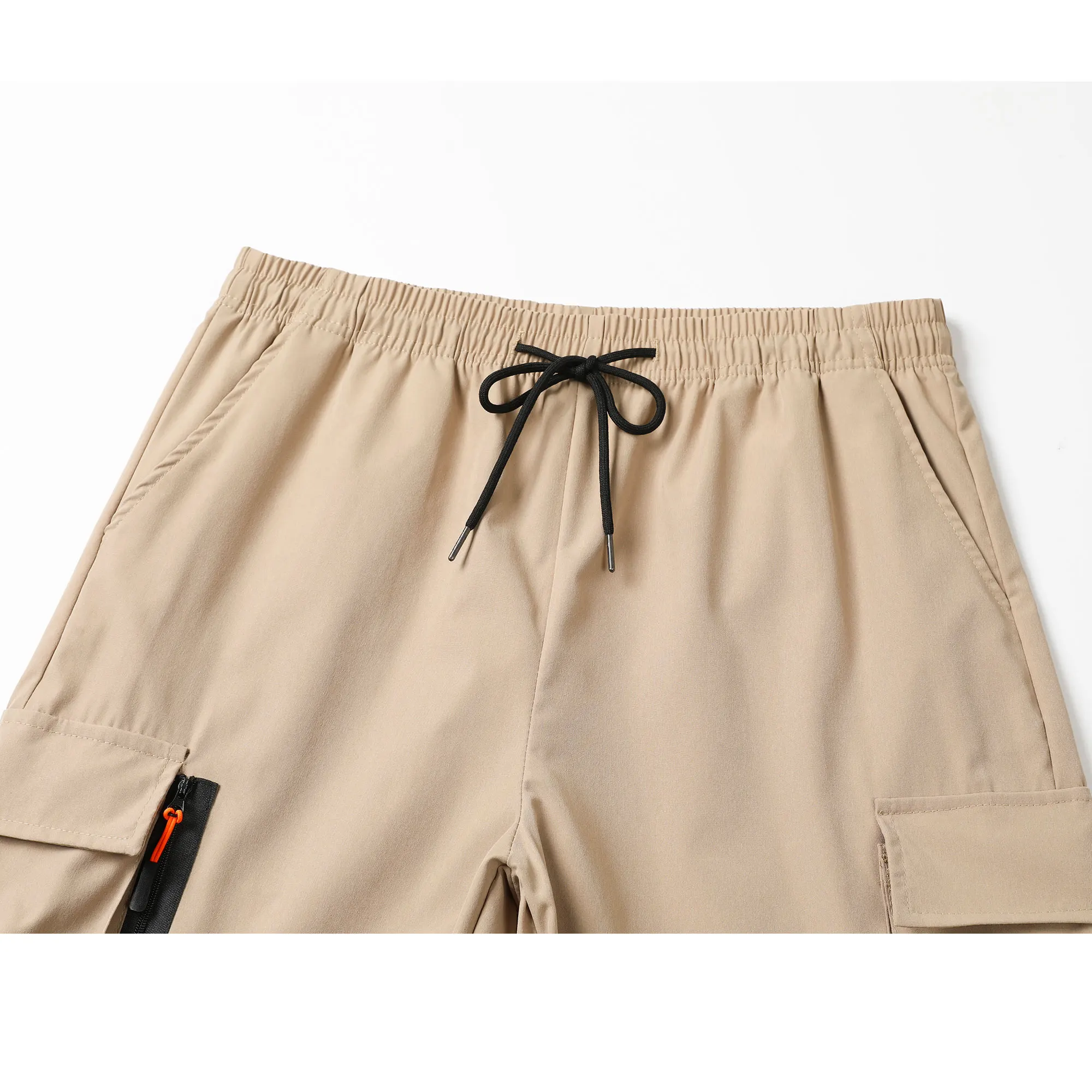 Taktische Herren-Shorts mit elastischem Bund, Arbeitshose, Outdoor-Freizeithose, Sport- und Strandhose, Sommer-Arbeitsshorts – Detail 9