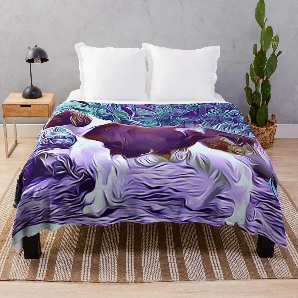 

Welsh Springer Spaniel Throw Blanket Flannel Fabric Tourist sofa bed Decoratives Blankets