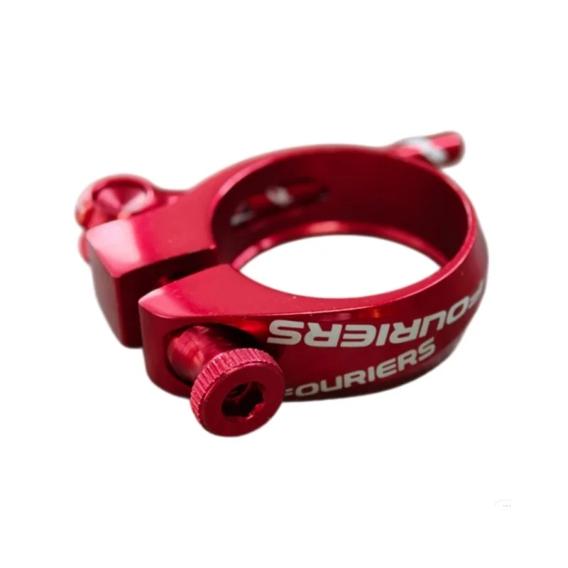 FOURIERS CNC Aluminium Fahrrad-Sattelstützenklemme Schnellspanner für Mountainbikes & Rennräder Superleicht 31,8/34,9MM – Detail 5