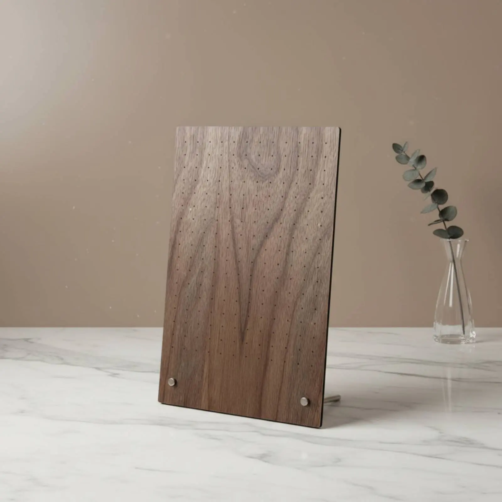 Necklace Display Board Sturdy and Long-Lasting Wooden Necklace Stand Desktop Jewelry Display Stand Rustic Walnut Wood Jewelry