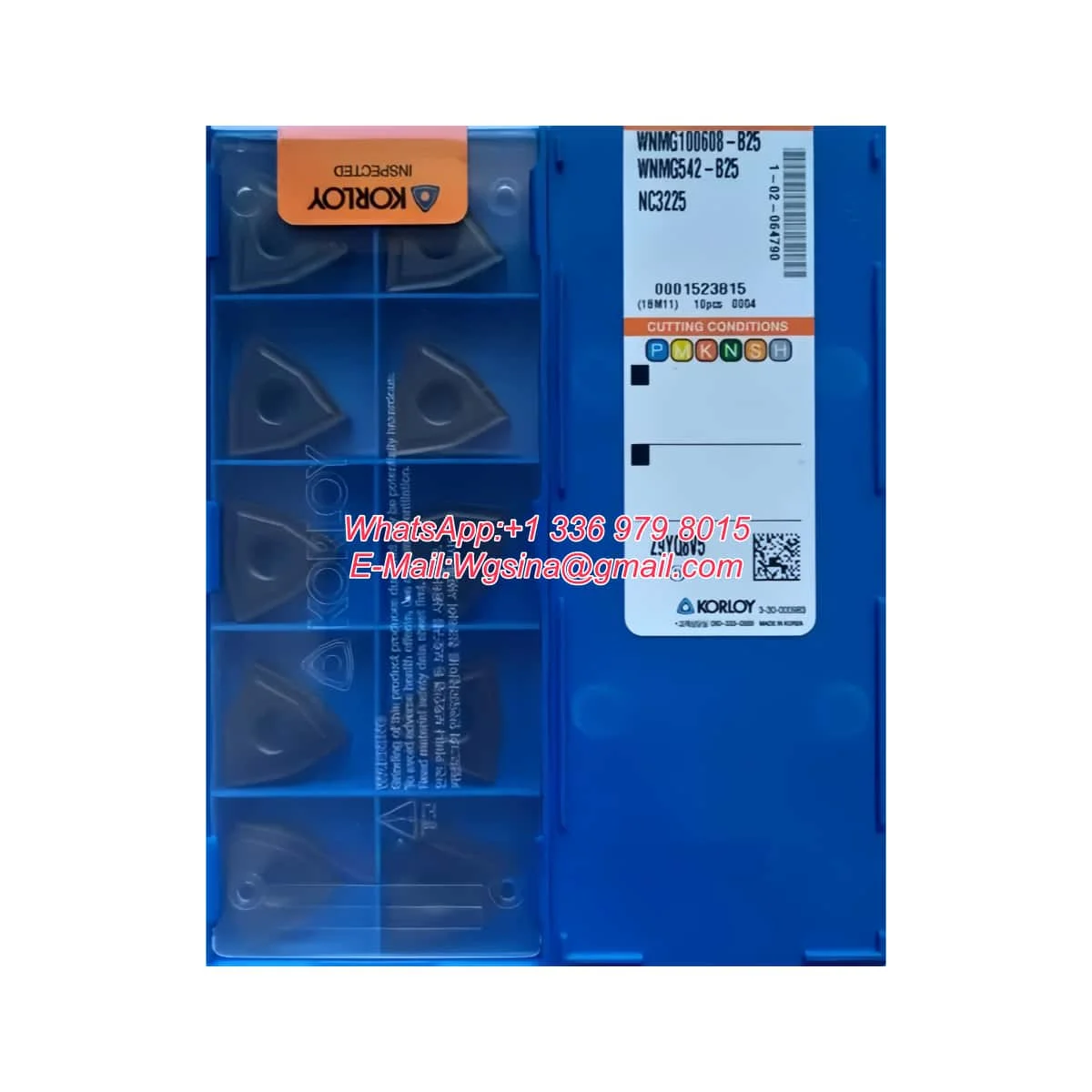 

Original WNMG WNMG08 WNMG0804 04 08 -MP VP2 VP3 X415 GR NC3215 NC3225 LM9810 PC8110 X343 CX310B NC3020 Turning Insert