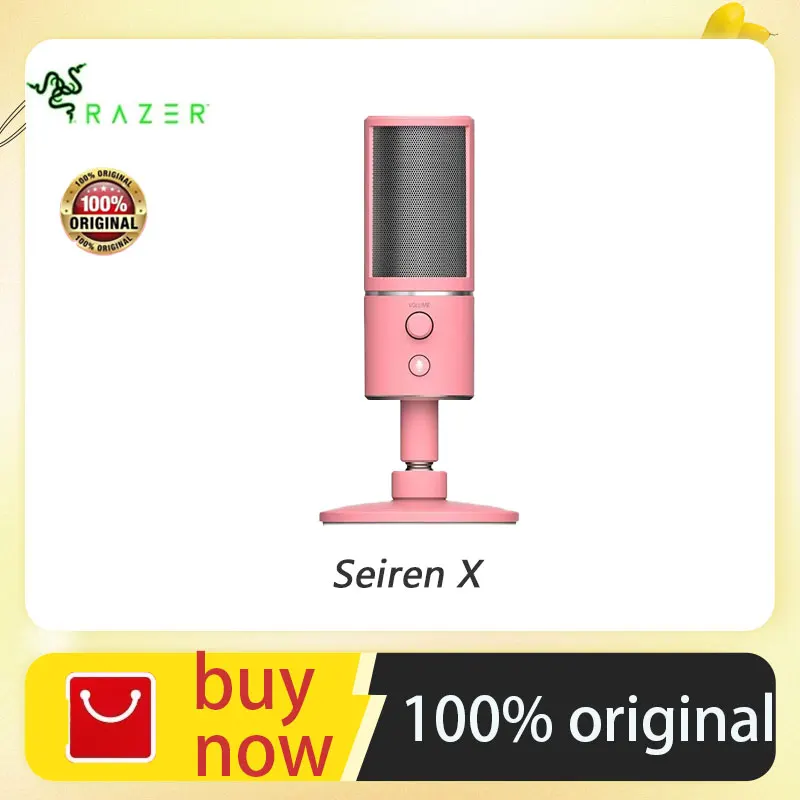 Razer Seiren X USB Streaming Microphone Built-In Shock Mount Supercardiod Pick-Up Pattern Microphone Professionnel Game