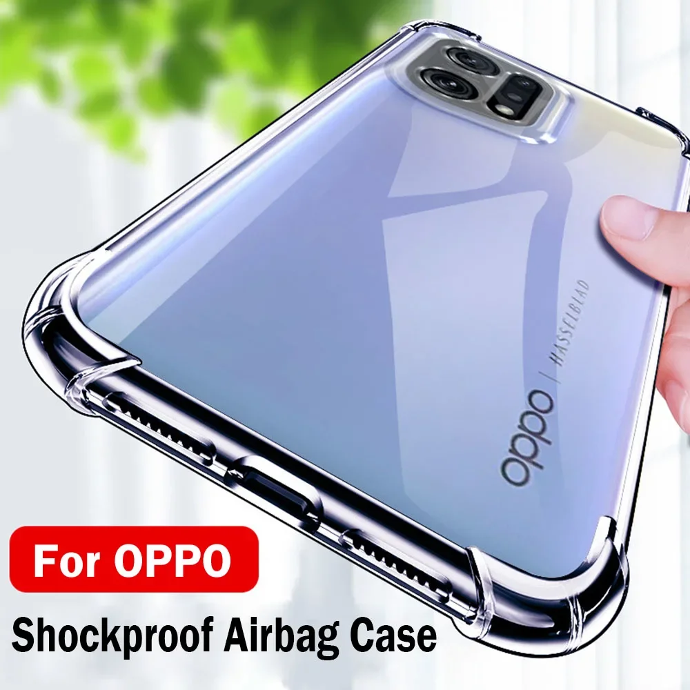 Shockproof Airbag Phone Case For Oppo Find X5 X6 Pro X3 lite Neo Camera Protector Back Cover For Oppo Find X3 Pro X5 lite Cases