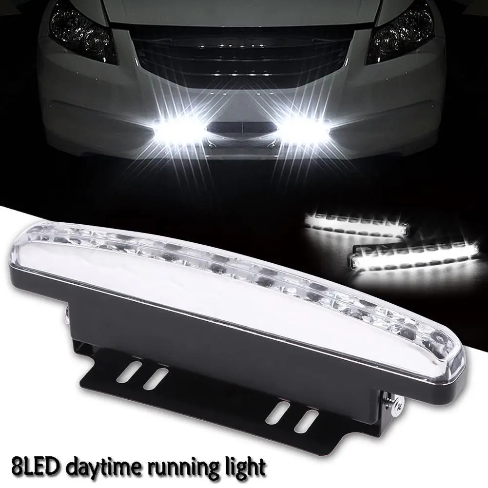 

Universal Waterproof 8LED Car Motorcycle Daytime Running Light Lamp