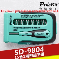 Baogong Sd-9804 Mobile Phone Digital Repair Screwdriver Set Precision Screwdriver Kit with Phillips, Flathead, and Torx Bits