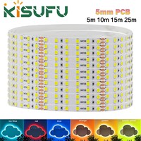 DC12V 24V 5m 10m 15m 25m LED Strip Light 2835 Hight Bright 120LEDs/m 5mm PCB RA98 Flexible Adhesive Tape Home Lighting 13 Colors