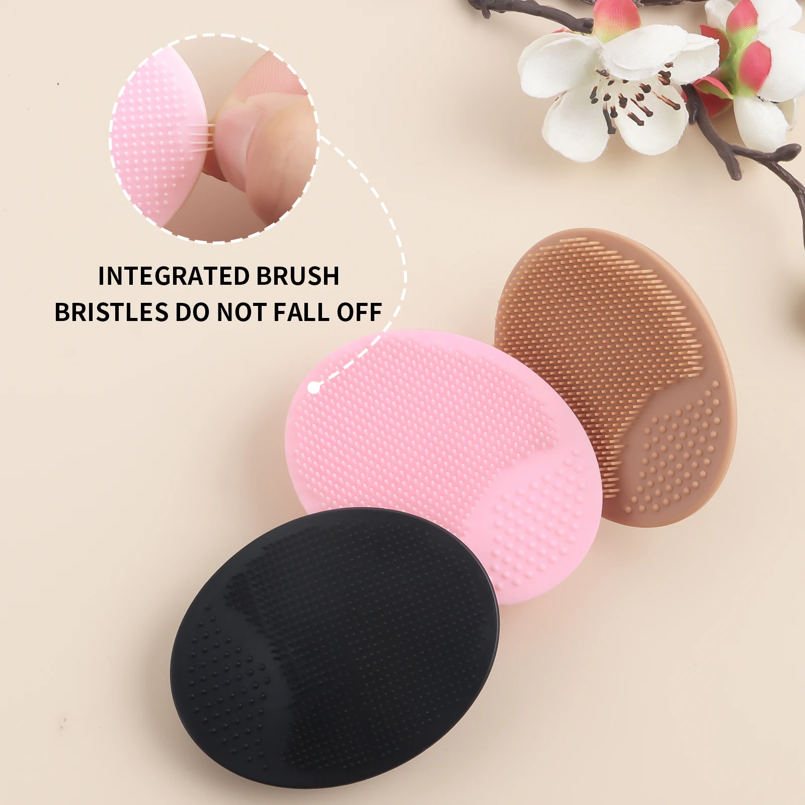 Wash a face to brush,1pcs	Silicone Cute Sucker mini Cleansing	cleaning brush for Face Washing