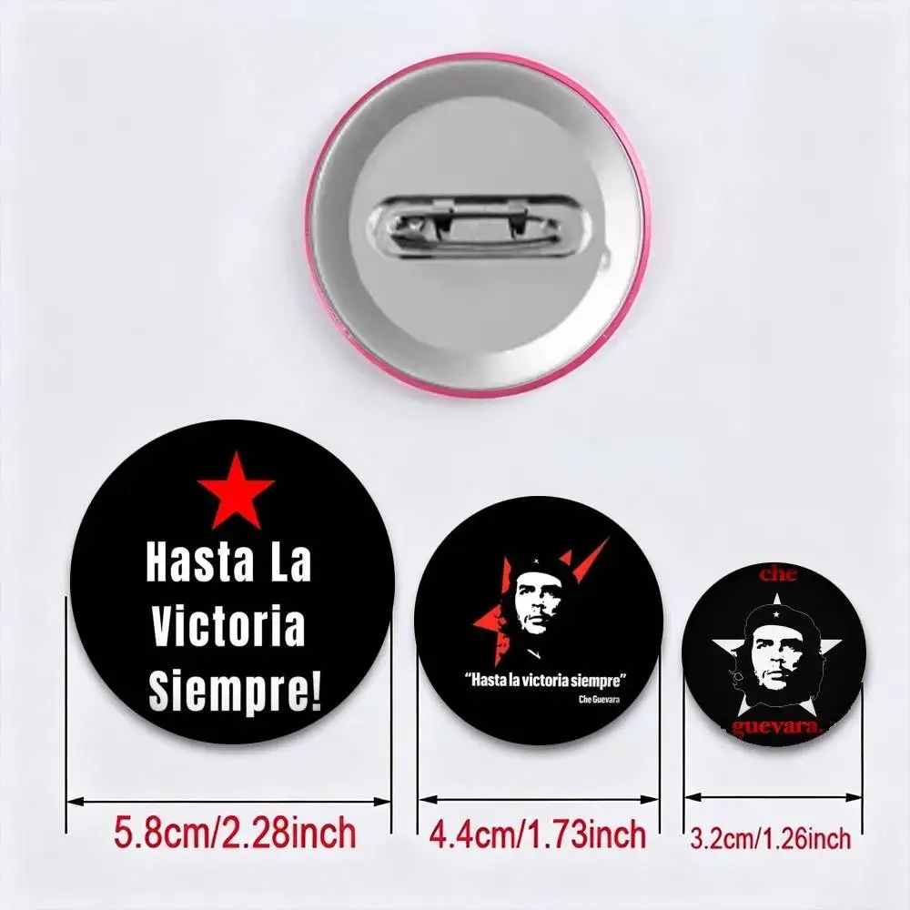 C-Che G-Guevara Freedom  25 32 44 58 75mm Badges Personalized Round Brooches Pins Accessory Gift