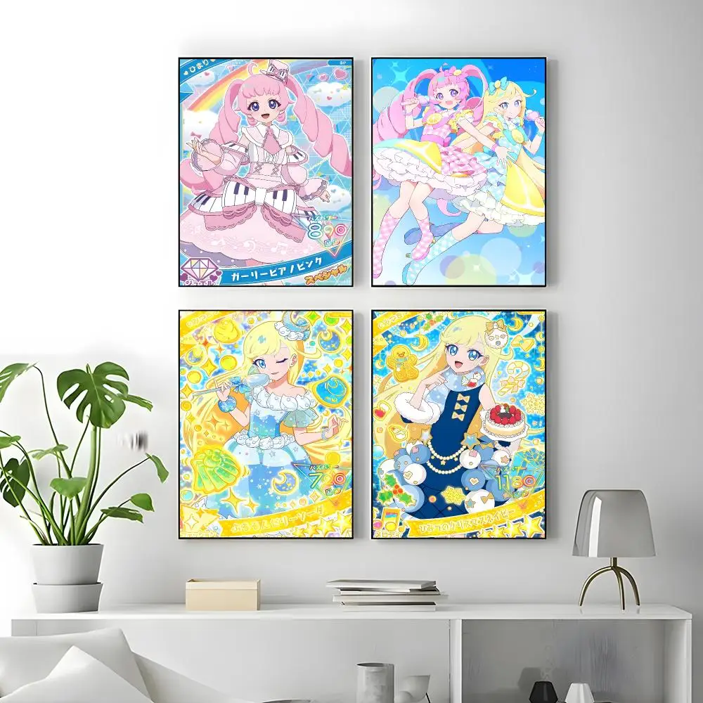 kids anime Himitsu no Aipuri Poster Poster High Quality Wall Art for Home Office Bedroom Living Room Perfect