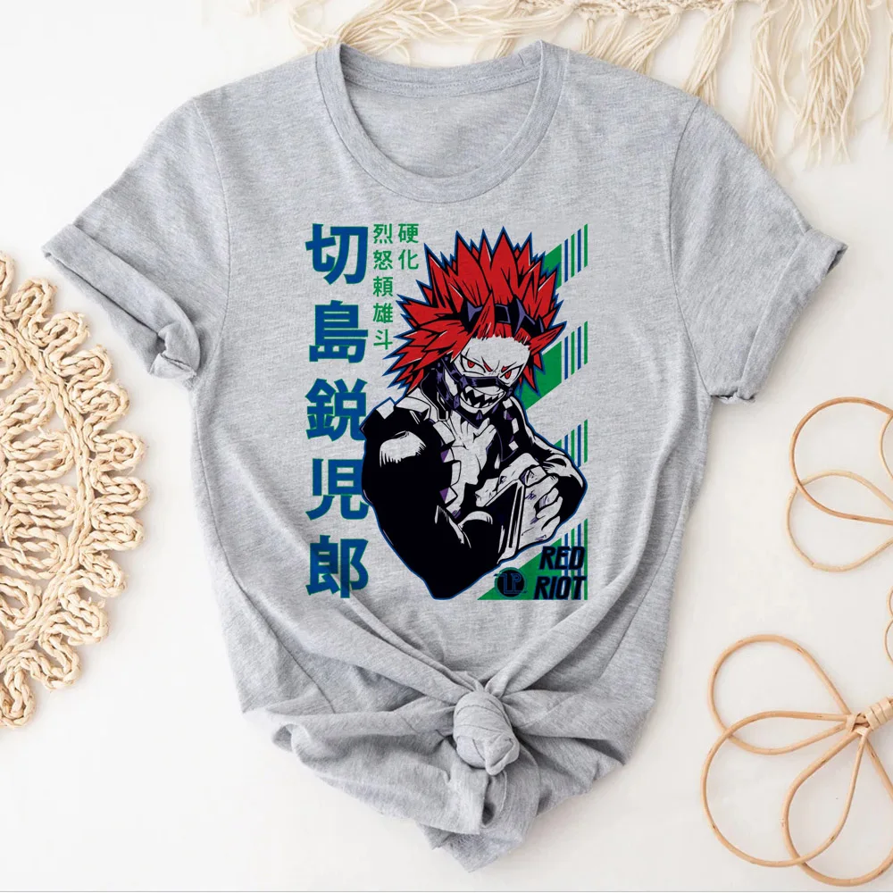 Shoto Todoroki top women summer anime Japanese t shirt female Japanese anime harajuku clothing