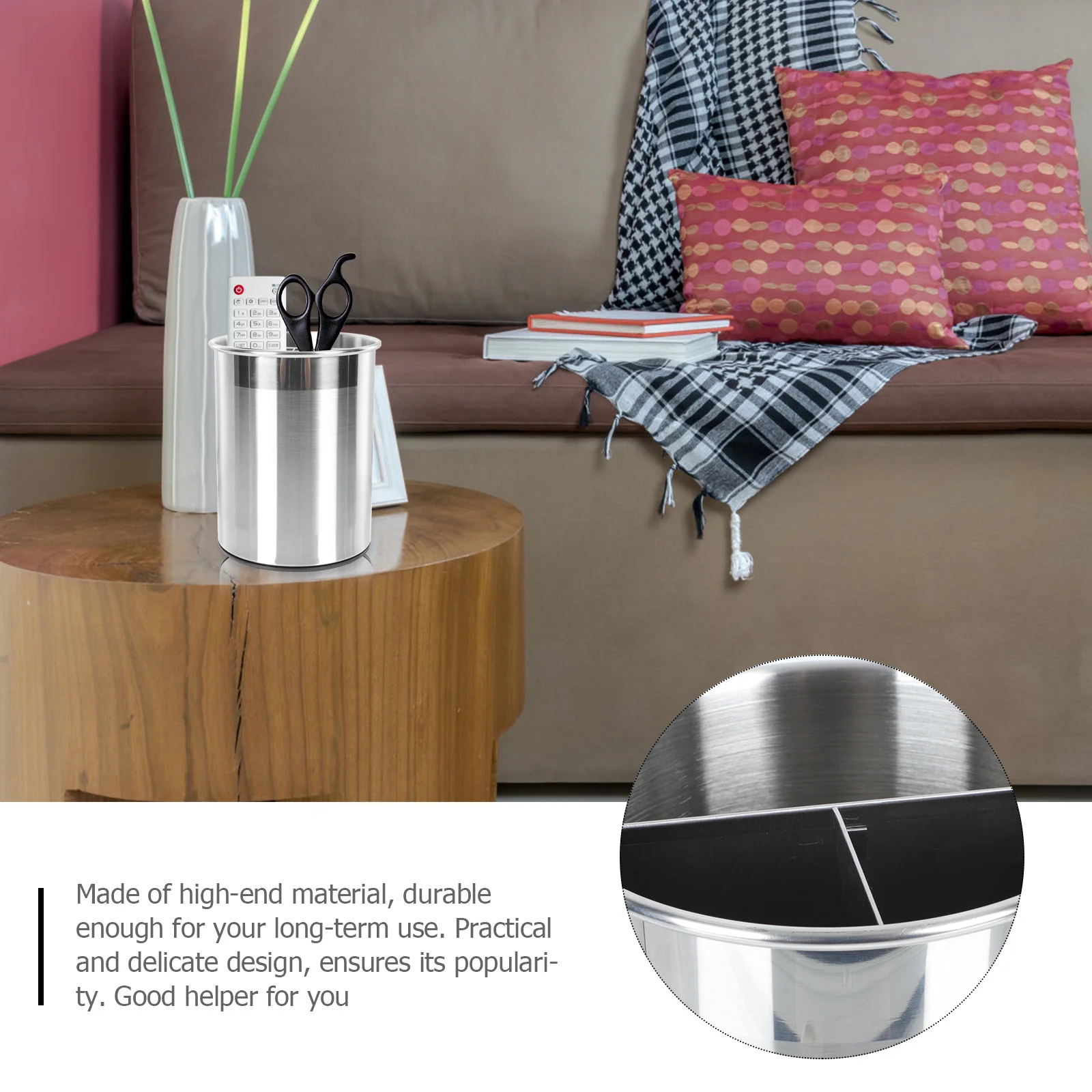 주방 도구 거치대 회전 양동이 쓰레기통, 주방용품 용기, 정리함 메이크업 브러쉬 스푼 보관 선반