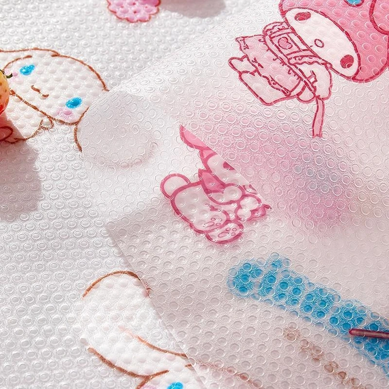 Anime Cinnamoroll Cartoon Moisture Proof Paper My Melody Anti Slip Removable for Cabinet Kitchen Shelf Shoe Closet Home Toys view 4
