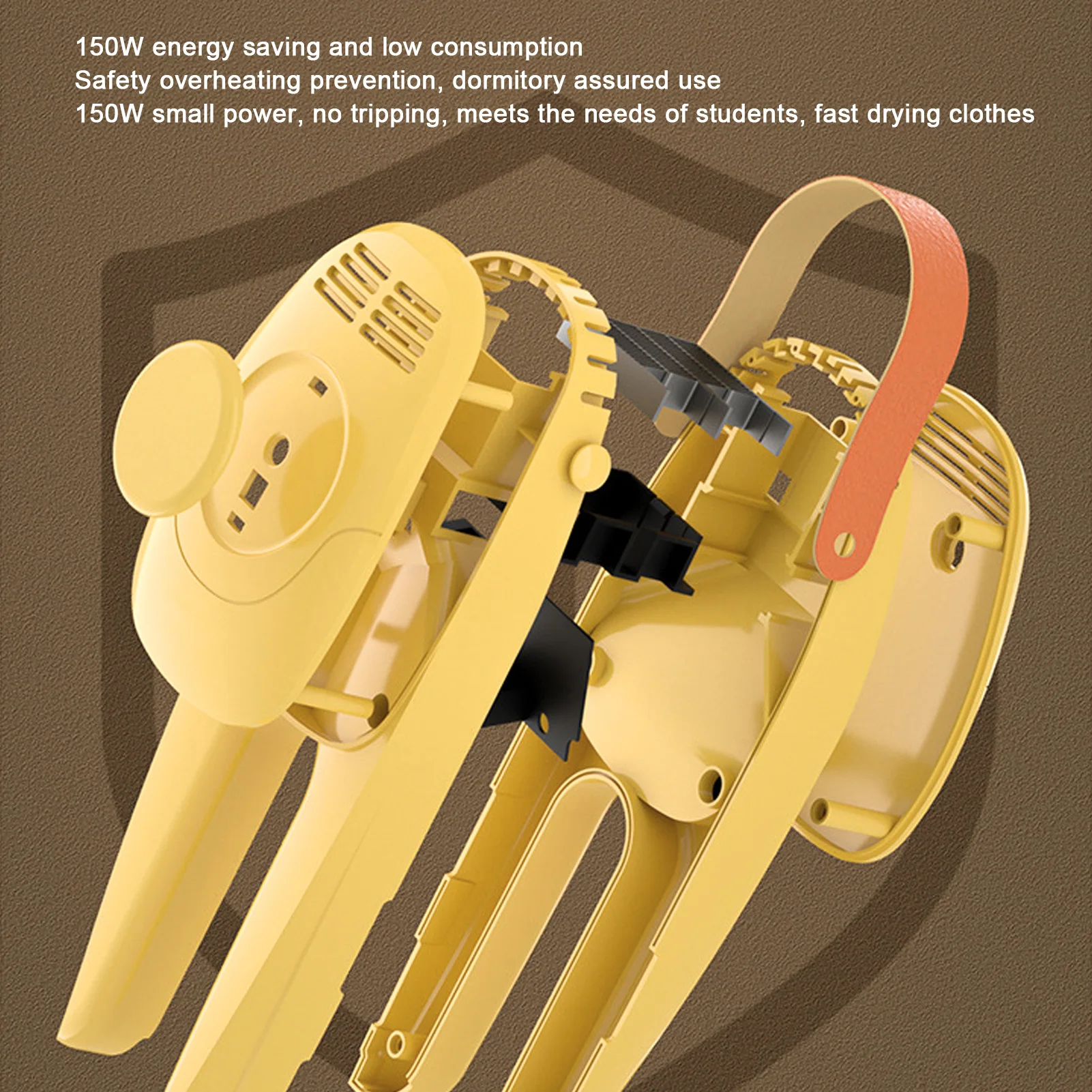 مجفف الأحذية الذكي 60 ℃   جهاز تسخين الحذاء بدرجة حرارة ثابتة مع مؤقت لمنع الحرارة الزائدة، عملية هادئة للمسكن المنزلي